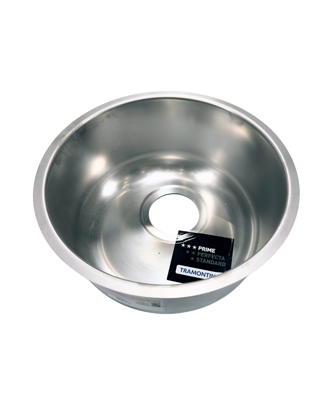 CUBA REDONDA COZINHA ACO INOX 304 25 X 14CM